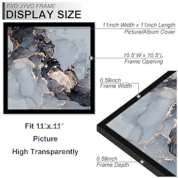 Amazon.co.jp: Fxojyvo 11x11 フレーム、11 x 11 正方形写真