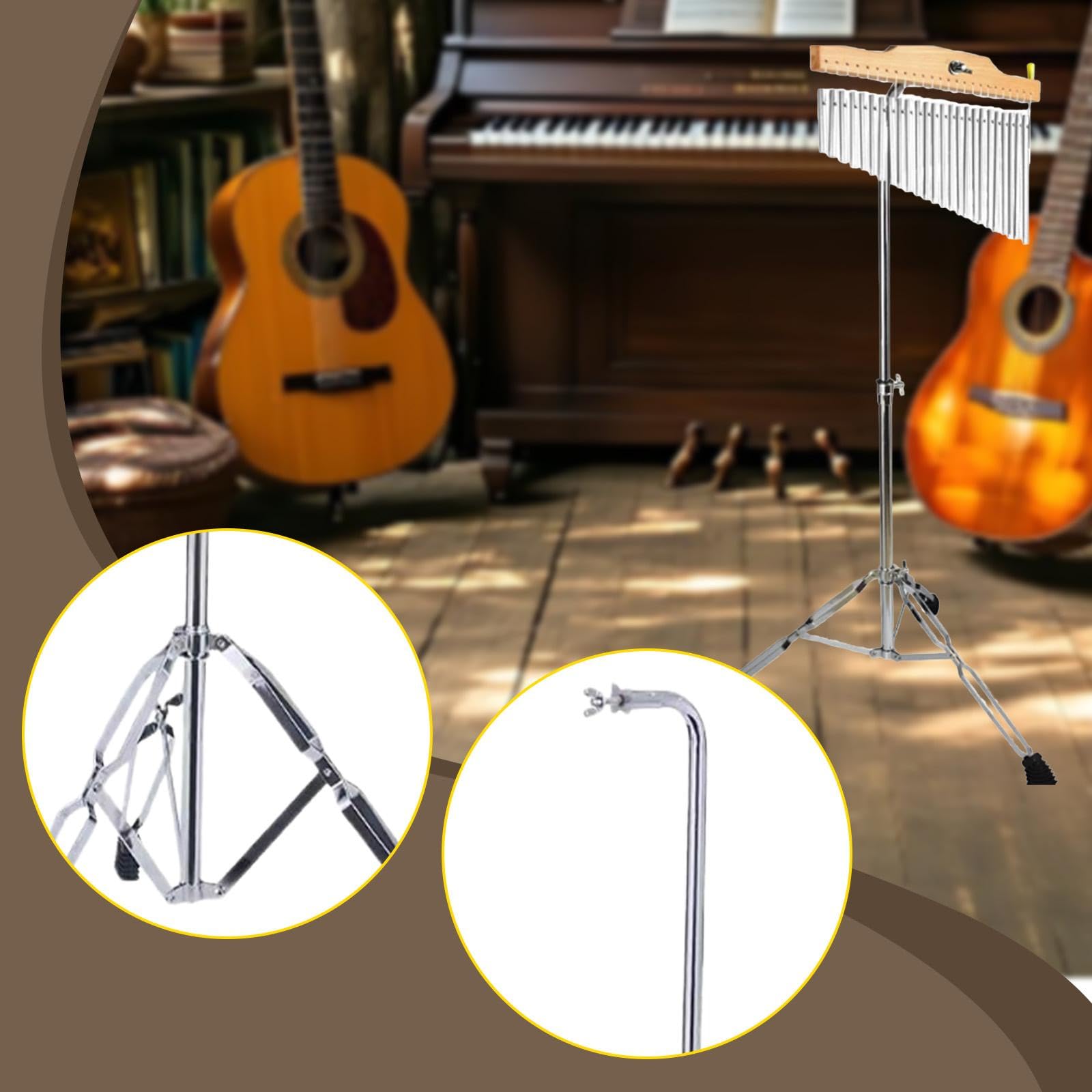 Bar Chimes Ständer Halter Musical Percussion Instrument Zubehör Windspiel Ständer, Silber