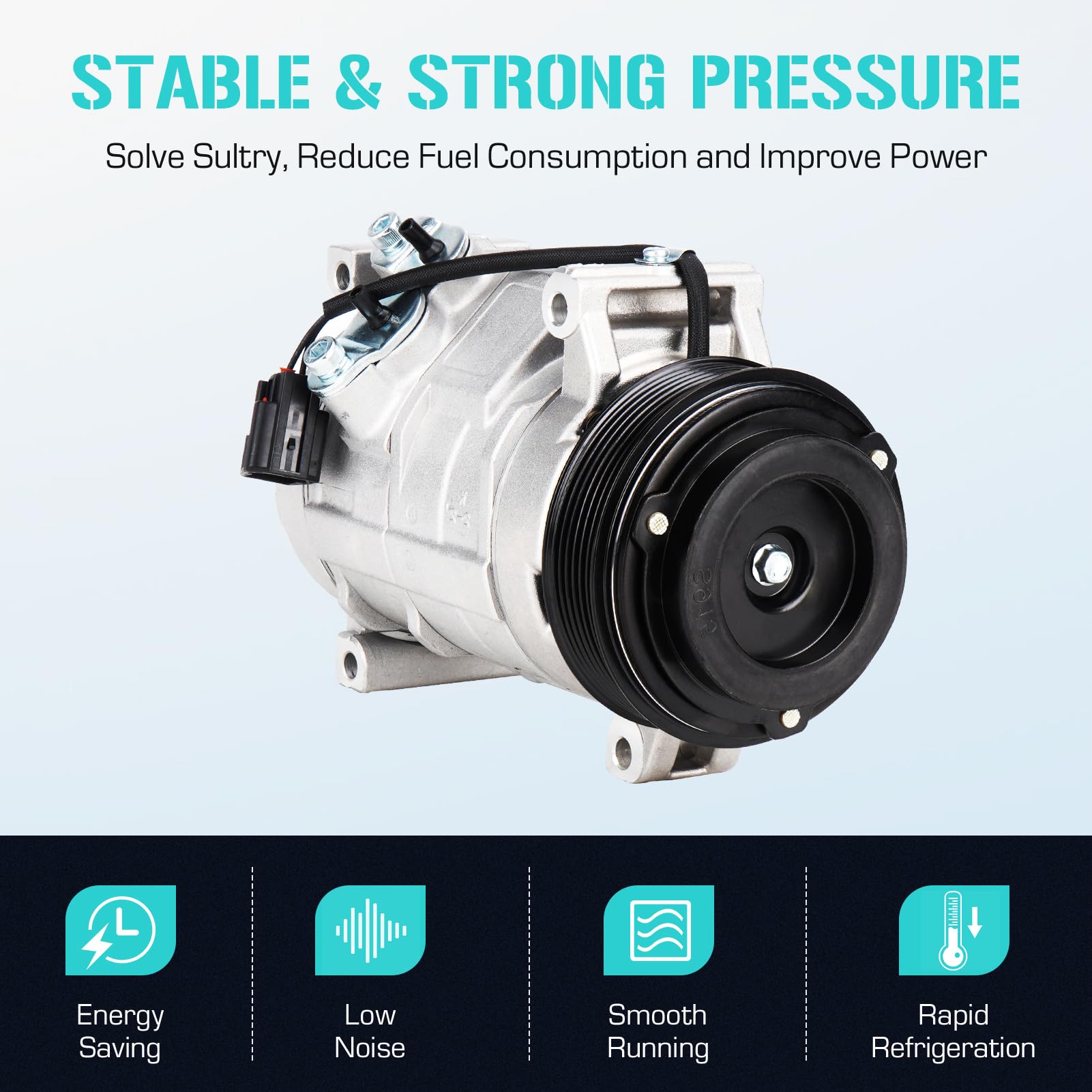 A-Premium Air Conditioner AC Compressor Clutch Kit Compatible With Chevrolet Traverse 2009-2012 3.6L