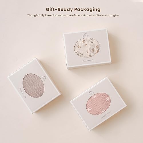 Miniatura 65 de Konssy Funda de lactancia de muselina para lactancia materna, transpirable, 100% algodón, con aro rígido para delantal de lactancia, toldo multiusos