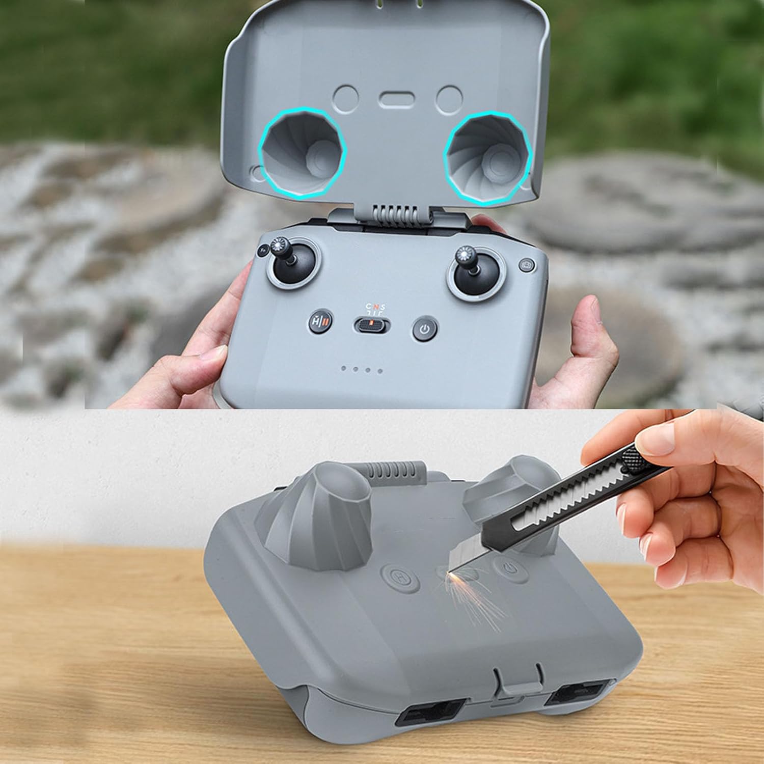 RC N2/1 Controller Protector Cover Sun Hood Sunshade Compatible for DJI RC-N2/1 Remote Controller for DJI Mini 4 Pro/AIR 3 Drone Accessories