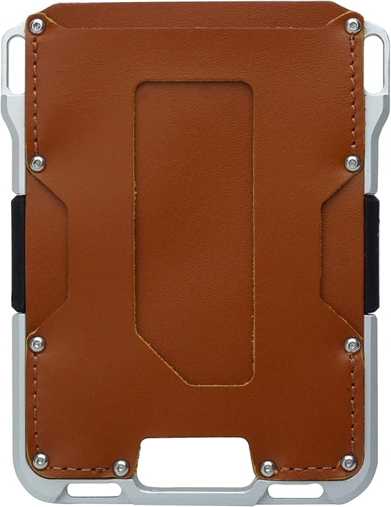 Amazon Co Jp Prendre カードケース クレジットカードケース スキミング防止 磁気防止 磁気 アルミ レザー マネーバンド かっこいい コンパクト カード入れ シルバー ブラウン Pr Hc D05 Svbr シューズ バッグ