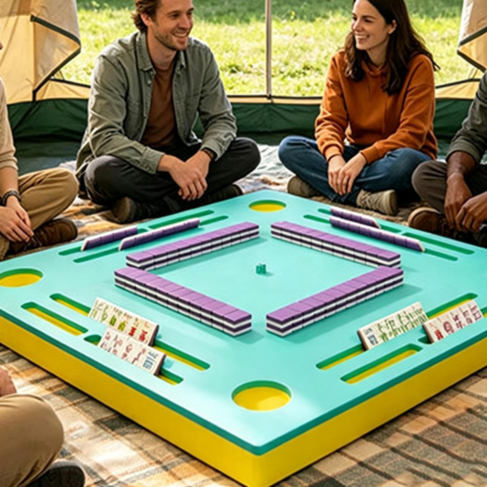 Basenowe Płytki Mahjong Pływający Interaktywny Zestaw Kart Zabawkowych | Mini Zestaw Podróżny Mahjong Do Przyjęć Domowych, Spotkań, Plaży, Wakacji, Podróży, Ogrodu Oraz Na Świeżym
