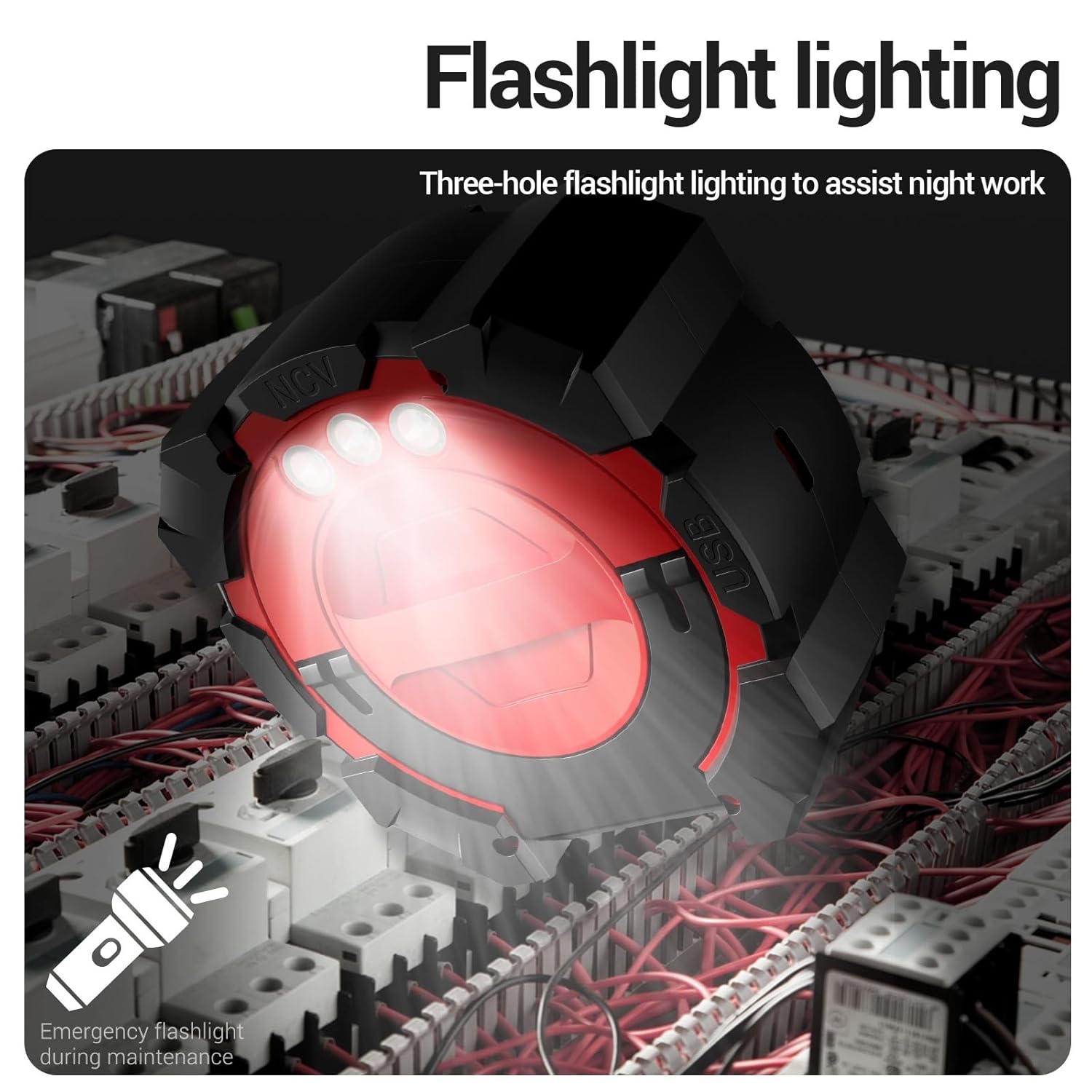 626 High Precise Digital Multimeter with 6000 Count VA Color Voltage Current Detector LCD Display Tester