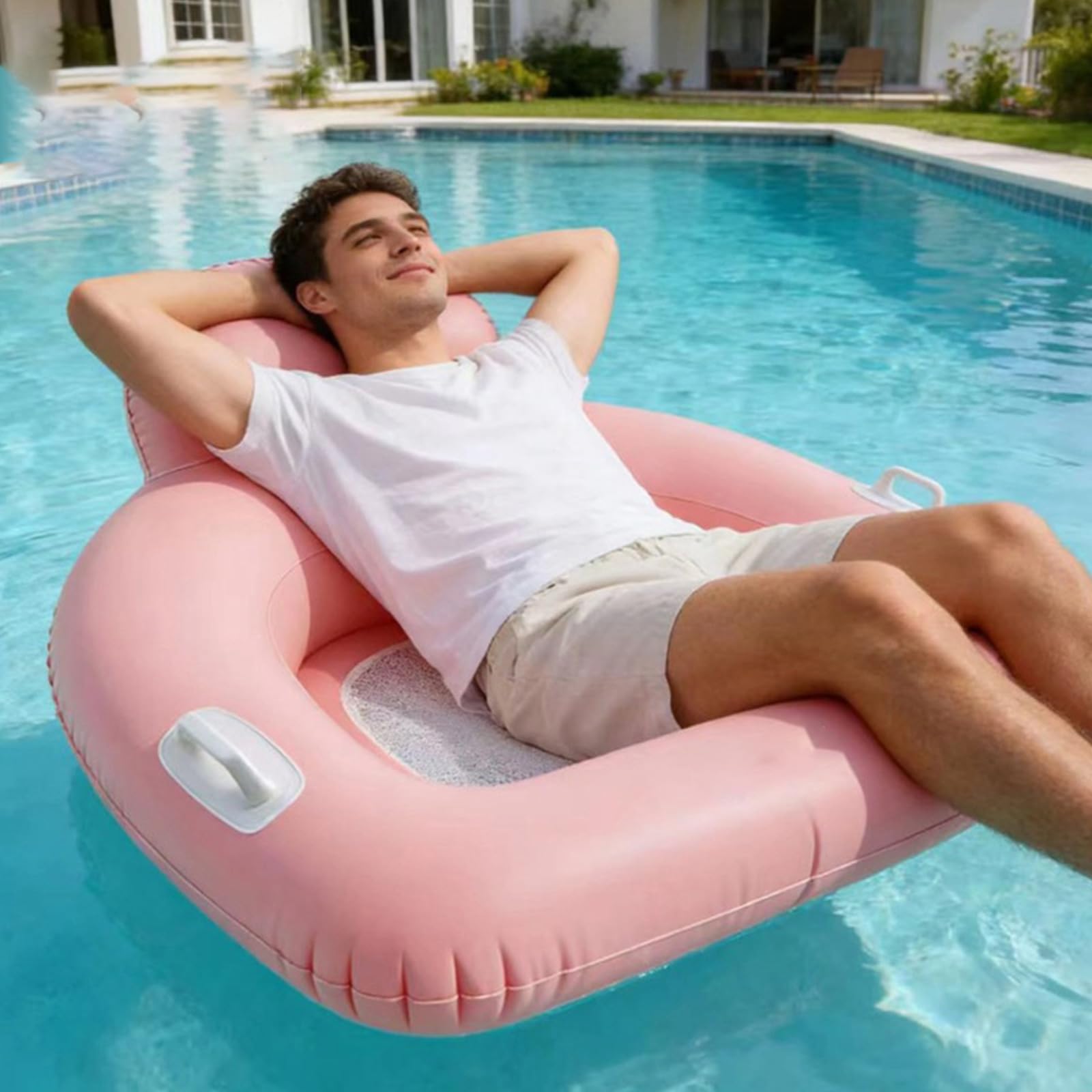 Flotteur de piscine pour adultes - Hamac de piscine - Chaise flottante - Hamac gonflable - Matelas de natation - Chaise longue