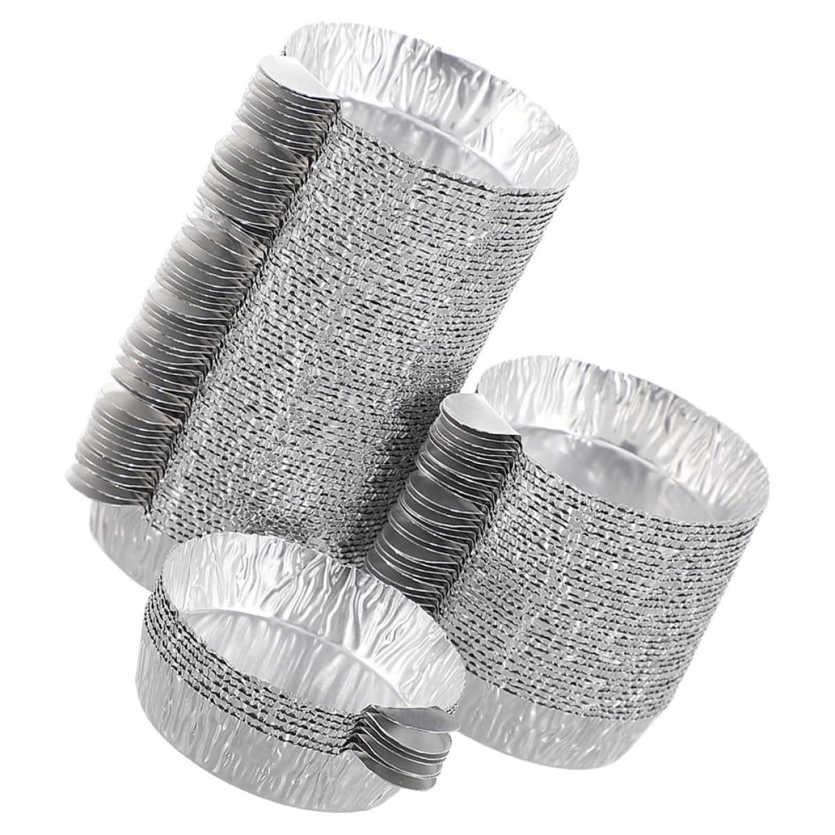 Luxshiny Laboratory Aluminum Weighing Dish 1.40In High 1.97In Square Foil Trays with Compact Storage for Scientific Sample Measurement