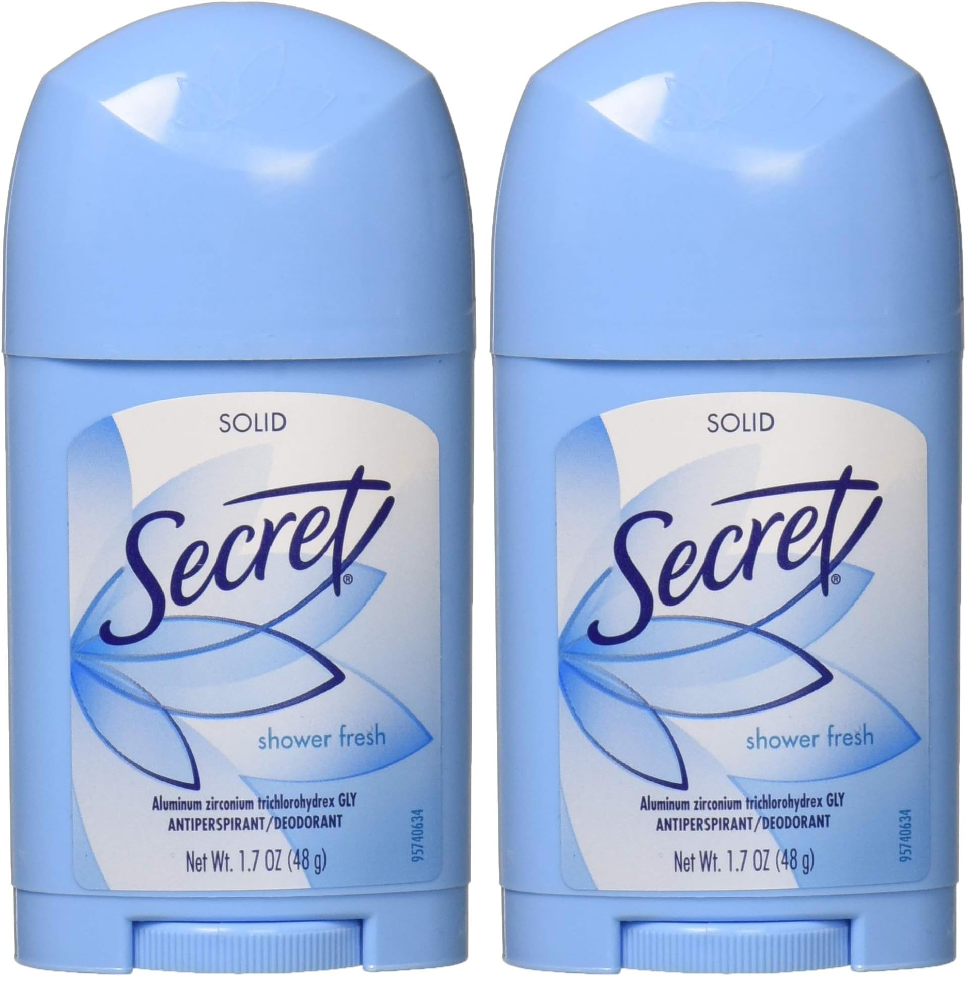secret solid antiperspirant and deodorant shower, fresh scent, 1.7 ounce (pack of 2)