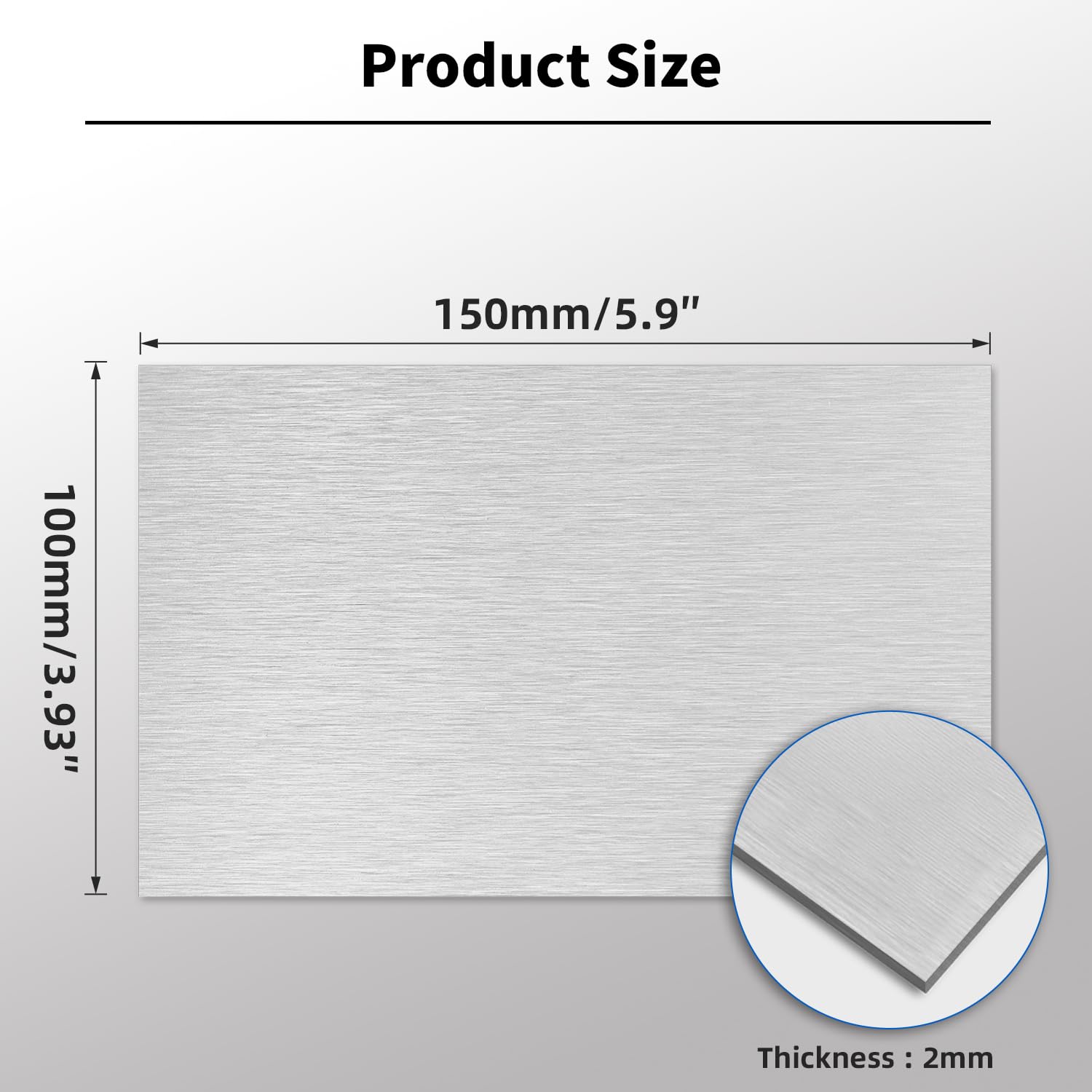 6061 Aluminum Sheet - 4" x 6" for Crafts & DIY -2
