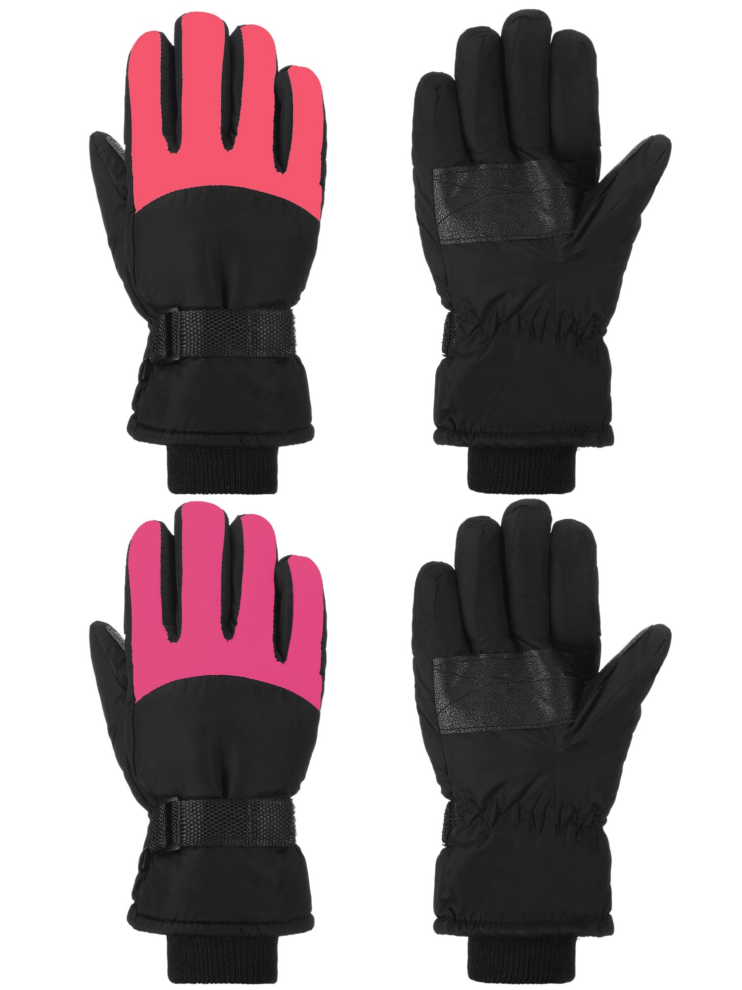 SATINIOR 2 Pair Kids Winter Gloves