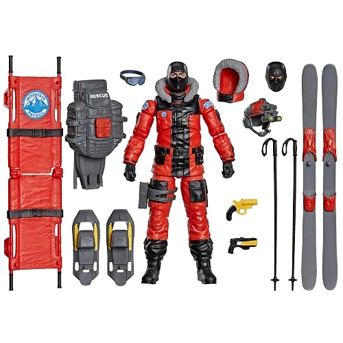 G.I. Joe Classified Series Legacy Collection: Action Joe - Avalanche Response, Collectible 6 Inch Action Figure Set with 14 Winter Ski Accessories