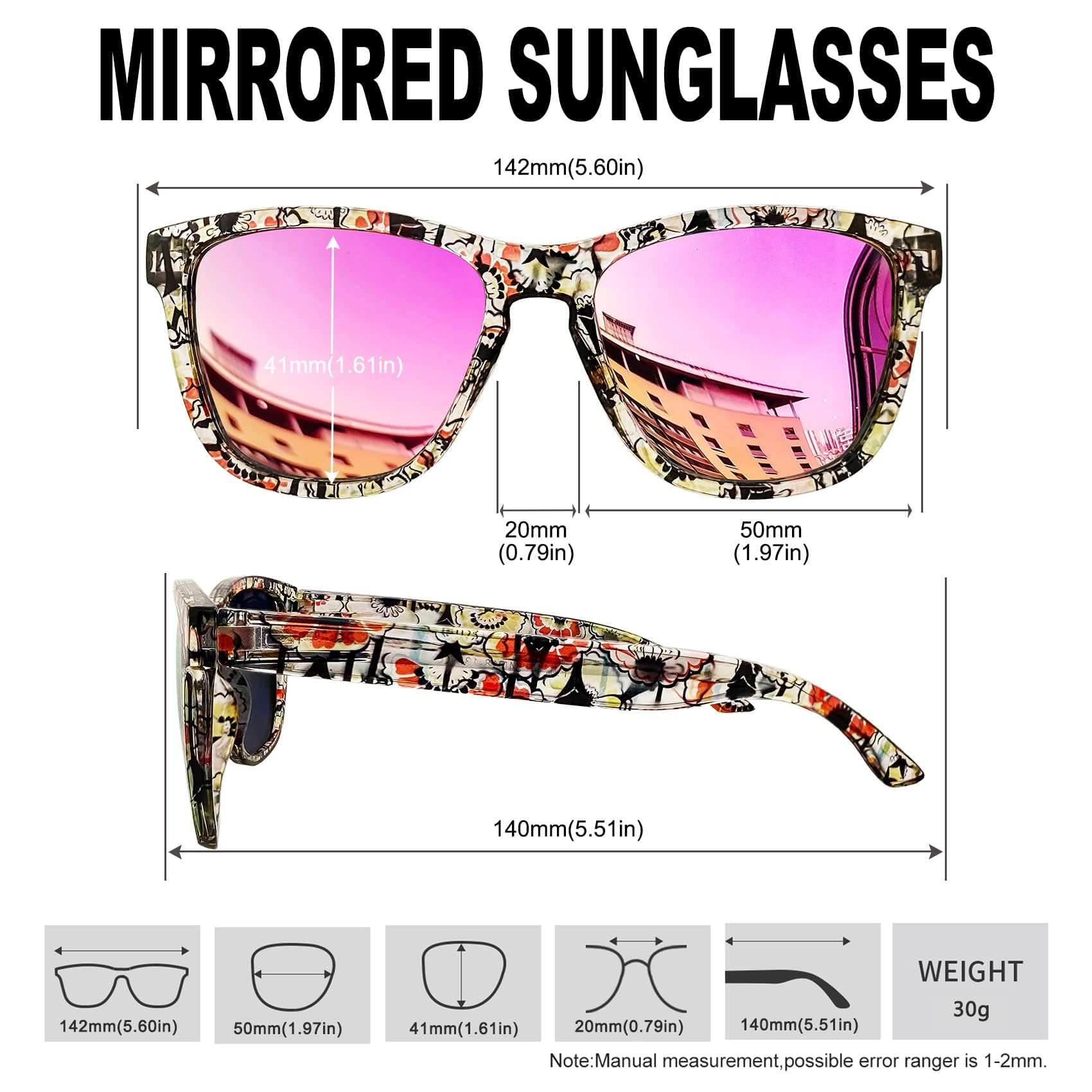 KANASTAL Occhiali da Sole Uomo Polarizzati Protezione UV400 Occhiali Sole Donna Quadrati Retrò Vintage Sunglasses Men Women per Spiaggia Viaggio Pesca