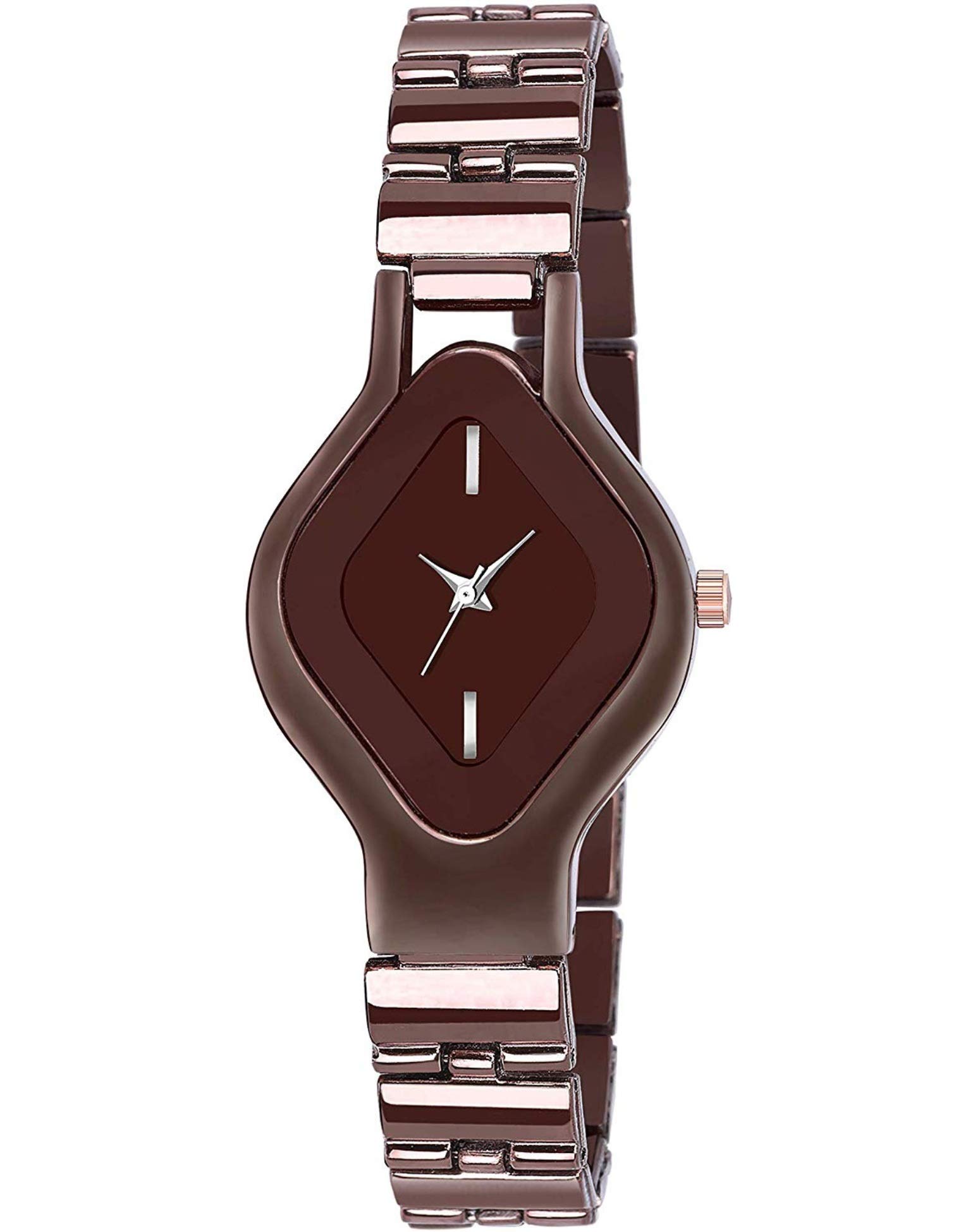 HORCHIS Casual Analog Brown Dial Womens Stainless Steel Watch-HORC_ENT_11517 (B08BG46JTP) Amazon Price History, Amazon Price Tracker