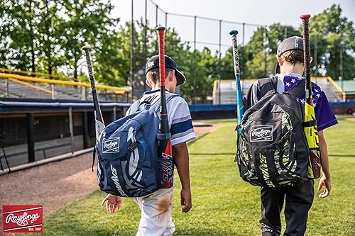 Miniatura 6 de Rawlings Mochila Savage, bolsa de equipo  T-Ballbéisbol juvenil y sóftbol  Múltiples estilos