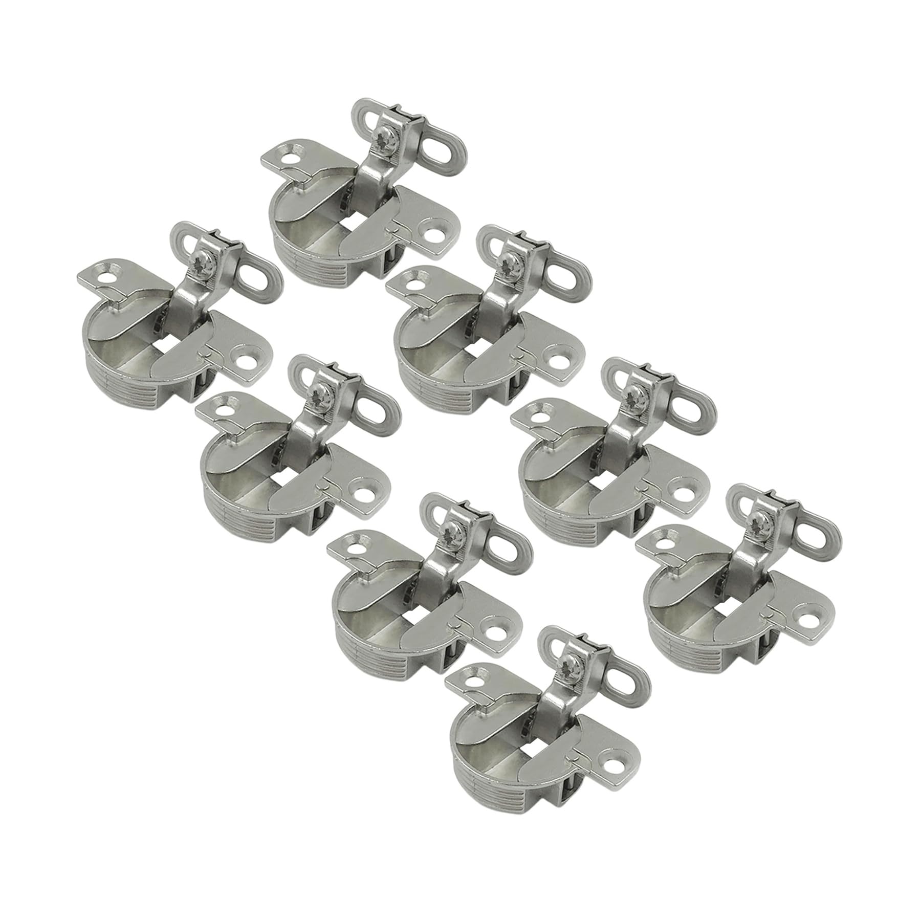 LIKERAINY 97 Degree Concealed Compact Face Frame Hinges for Furniture Cupboard Wardrobe Cabinet Door Die-Cast Zinc Nickel Plated Pack of 8 Pieces โ image 1