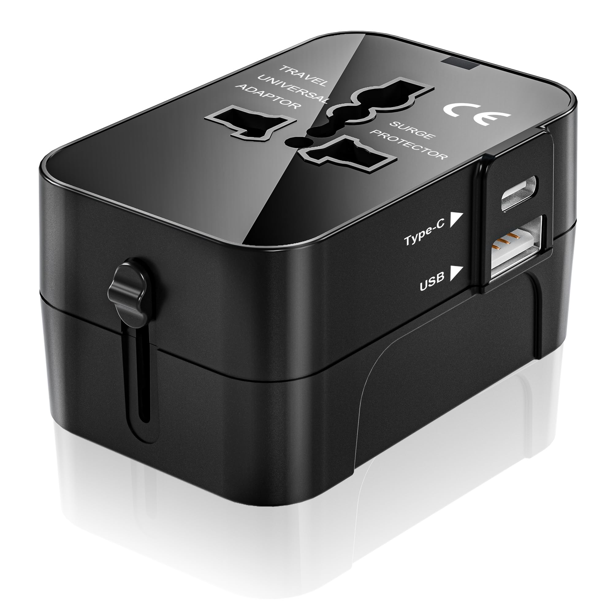 Universele adapter voor reizen internationaal - 5-in-1 reisadapter Universele adapter voor reizen internationaal - 5-in-1 reisadapter