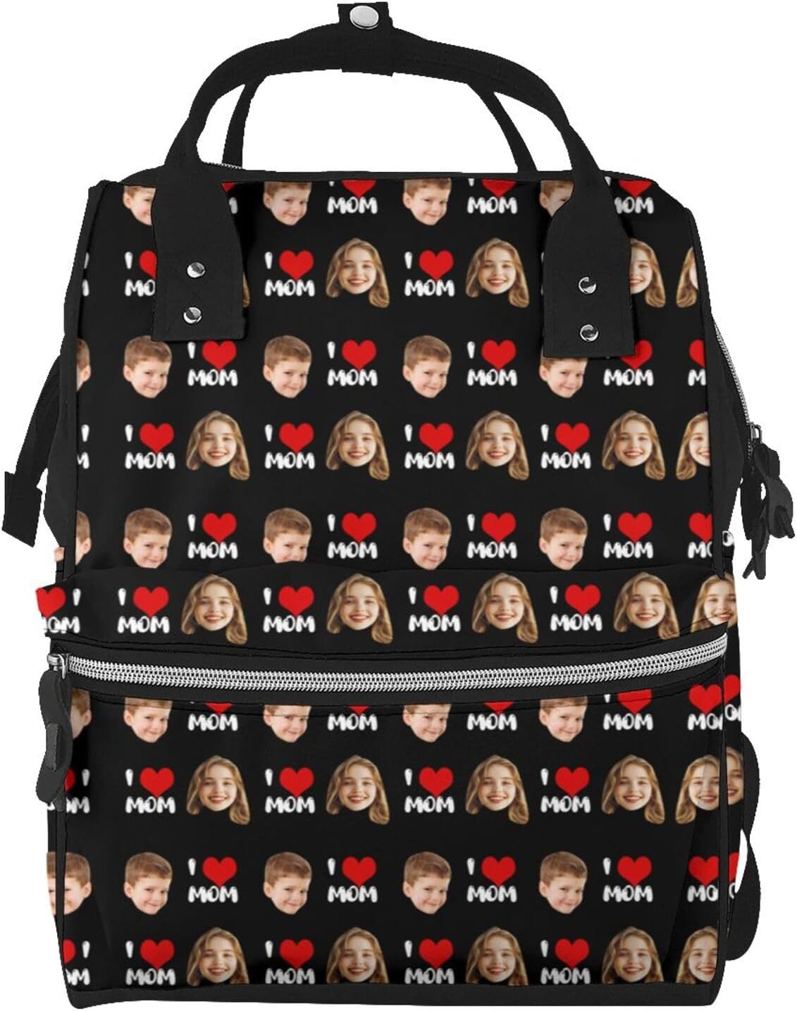 Personalized Backpack For Women,Custom Backpack Design Your Own Large Work Laptop Bag With Multi-functional Mommy Backpack - 15.7inch