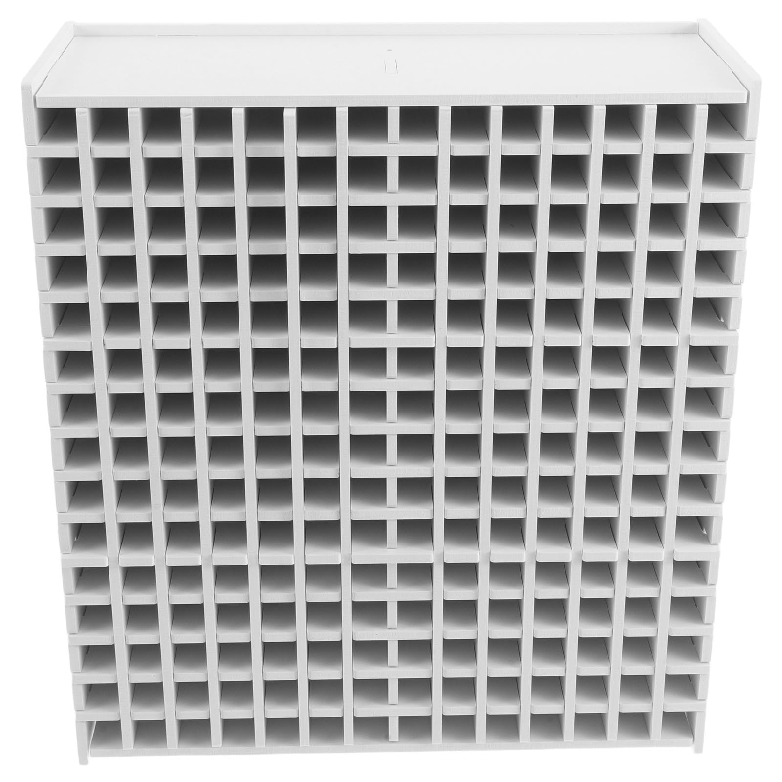 Porta Pennarelli in Legno Bianco, Design Multifunzionale Sezioni Inclinate e Scomparti Multipli, Leggero per Casa e Scuola
