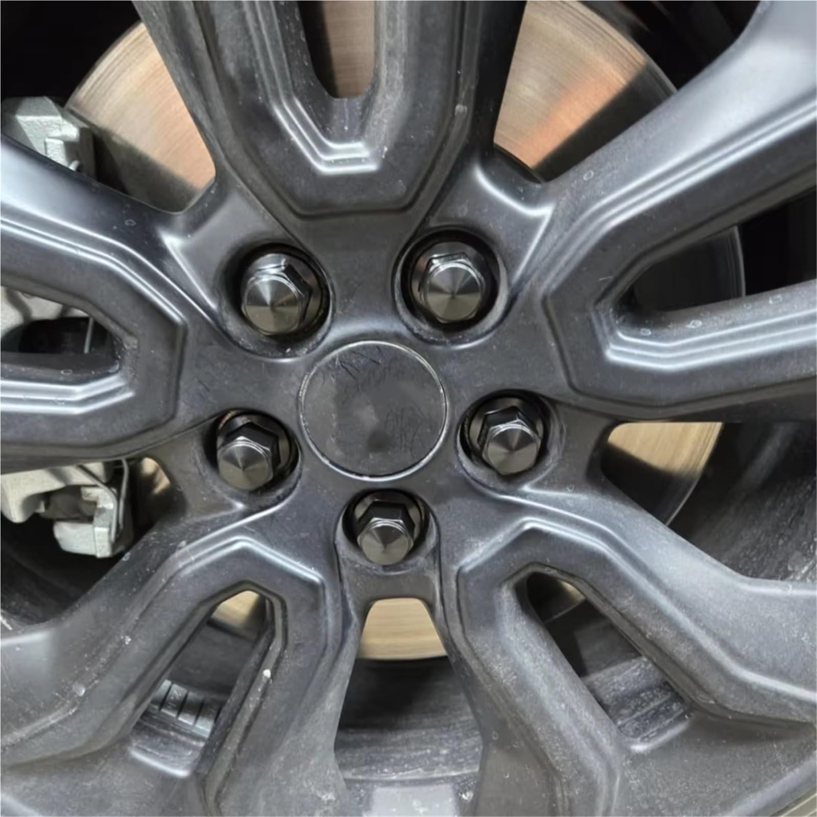 Bulloni Alette Pneumatici Compatibile Con Ford per Maverick 2022 per Mustang 2014 per Mach-E 2021 20 Pezzi Neri M14 X 1.5 Dadi Ruota Auto 21mm Esagonali