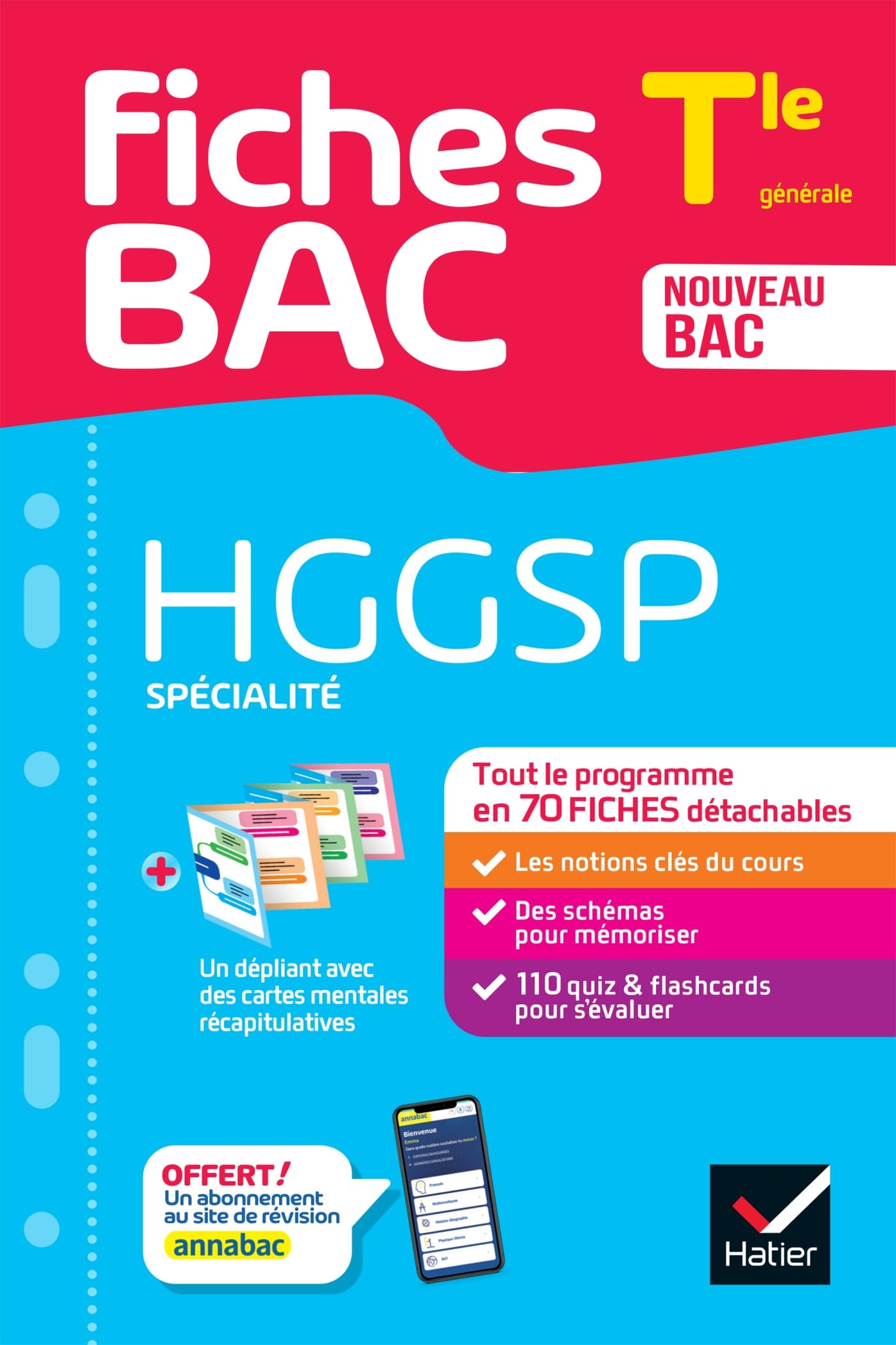Fiches bac - HGGSP Tle (spécialité) - Bac 2026: tout le programme en fiches de révision détachables: 10