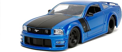 Jada Big Time Muscle 124 2006 Ford Mustang GT - Auto fundido a presión (azul caramelo)