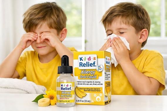 Kids Relief Allergy Oral Liquid Formula for Kids 0-12 Years, 25 mL