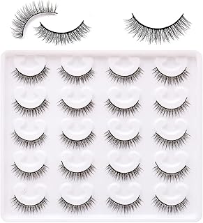 Pestañas cortas de aspecto natural 6D, pestañ...