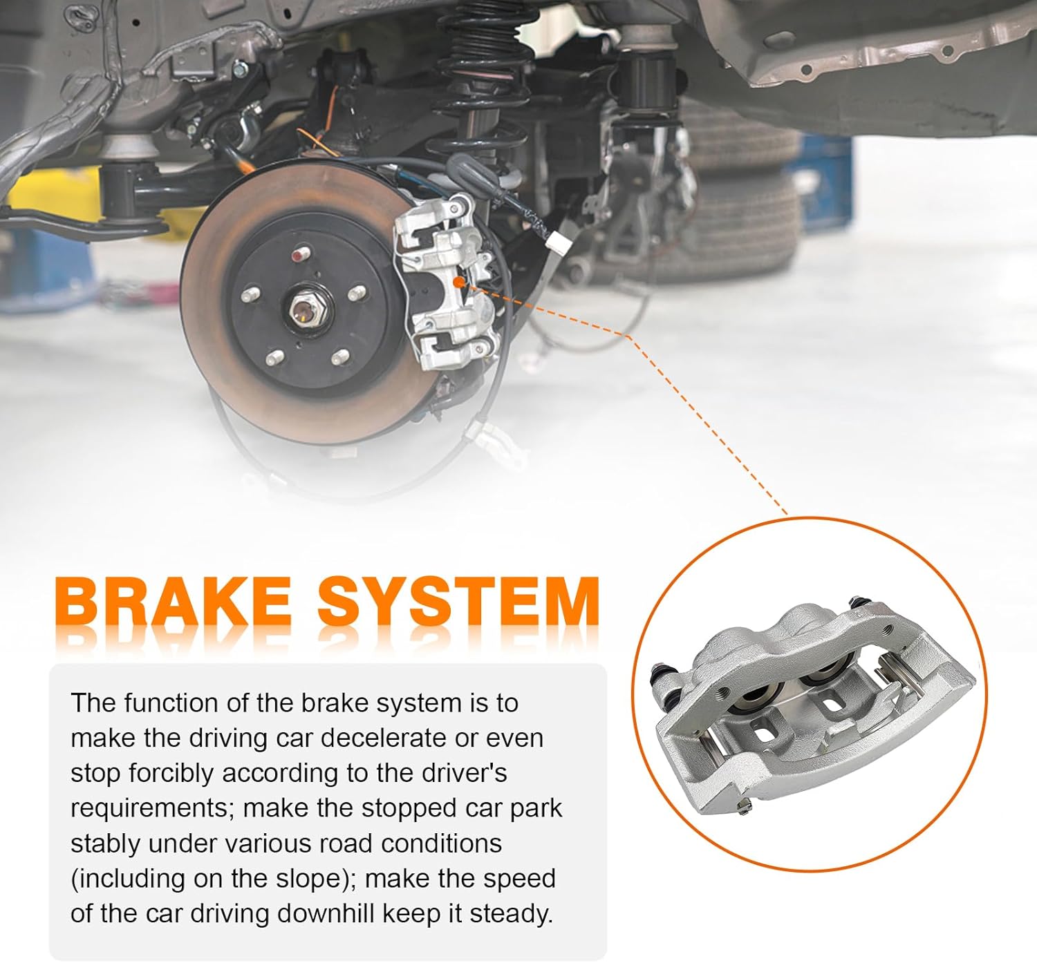 DRIVESTAR 18B4748 Right Rear Brake Caliper for Ford E-150/ E-150 Econoline/E-250/ E-250 Econoline/E-250 Super Duty/E-350 Club Wagon/E-350 Econoline Club Wagon/E-350 Super Duty