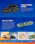 3K Dash Cam Front WiFi Mini Car Camera with 64GB Memory Card, 0.96" Display Driving Recorder, APP Control, HDR 2.0, Loop Recording, Night Vision, 170° Wide Angle, Max 256GB
