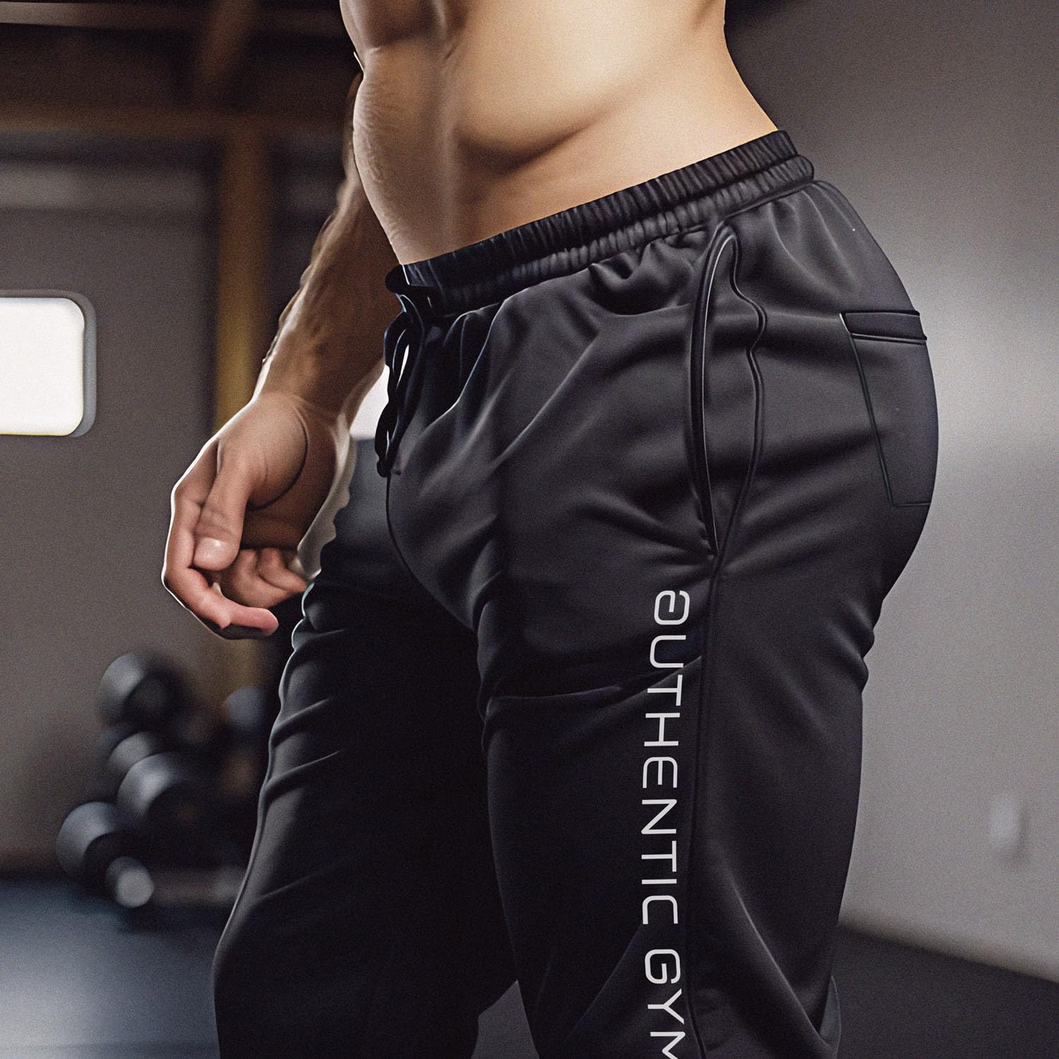 Cool Pants | Negro Gym Jogging Pantalones Deportivos Hombre Largo Algodón Pantalones de Entrenamiento Hombre Fitness Slim Fit Pantalones