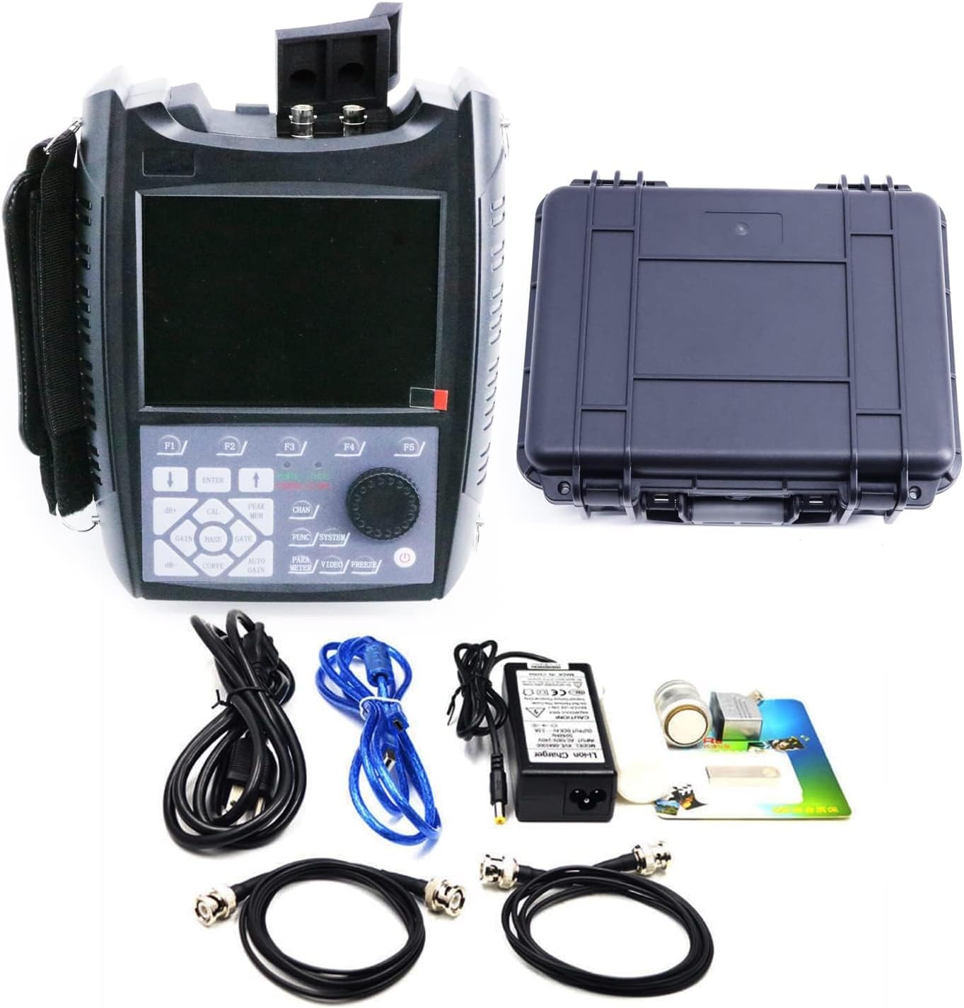 Precise Ultrasonic Flaw Detector Detection Location Defectoscope Scanning with Range 0 to 25000mm A Scan B Thickness Color Grey Scan 4 Scanning Mode Video Time 160 Min DAC/AVG Curve USB 2.0