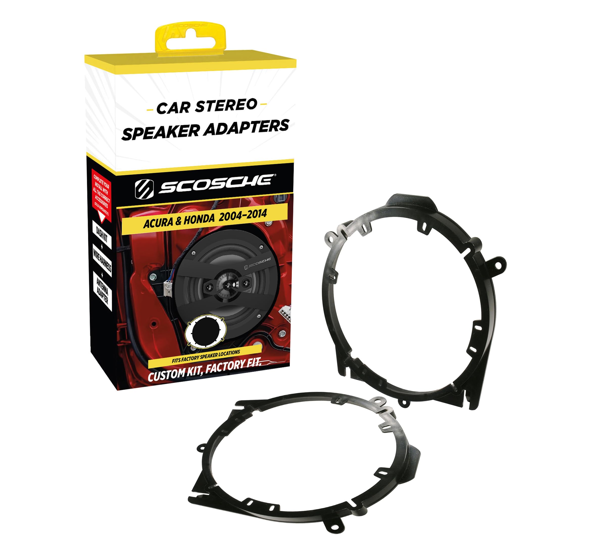 Amazon.com: Scosche SAHR6 6.5-6.75” Speaker Adapters Compatible