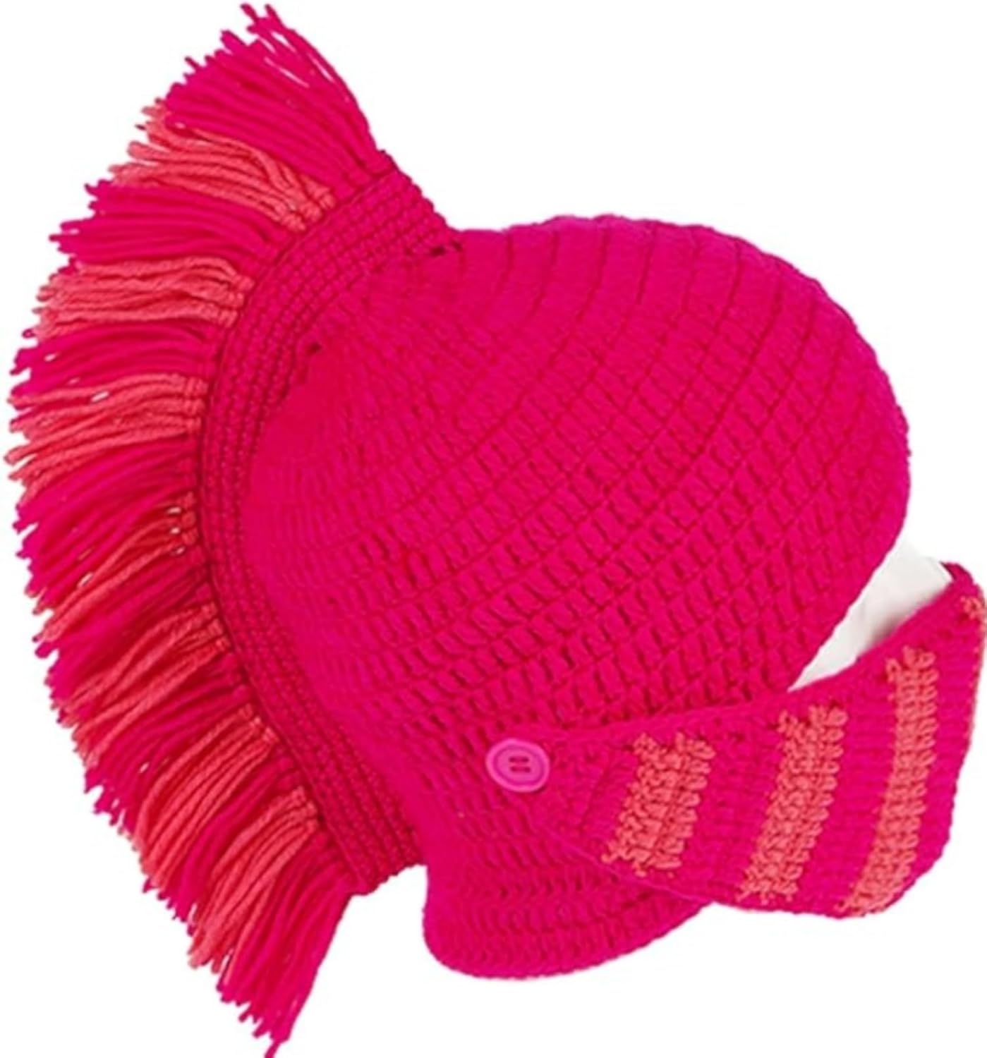 Wig Beard Hats Handmade Knit Warm Winter Caps Ski Funny Mask Beanie for Men Women YEKEYI