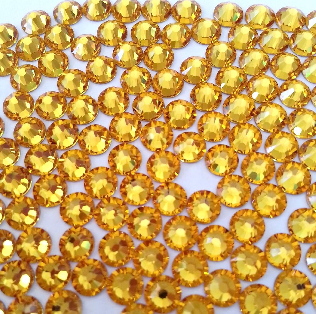 HOTFIX Sunflower Rhinestones Flatback 144 SWAROVSKI 4.8mm 20ss ss20