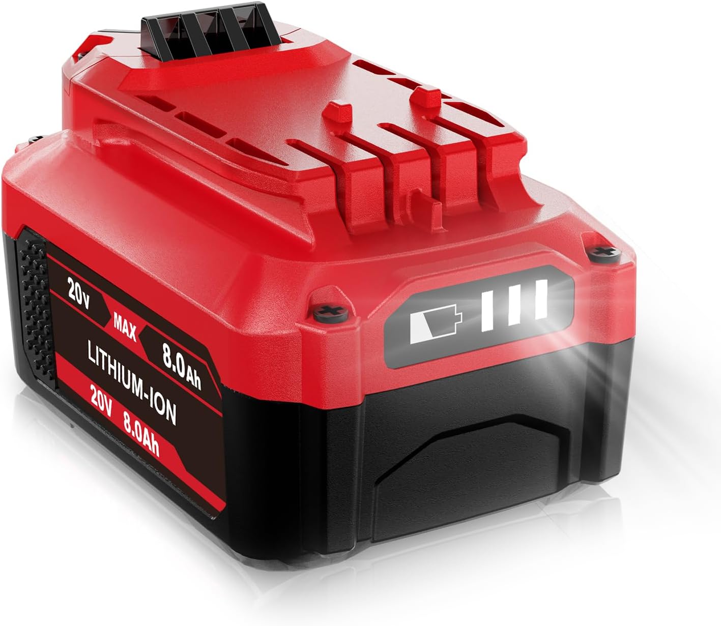 20V 8.0Ah Battery Replace for Craftsman V20 Lithium-ion Battery CMCB204 CMCB205 CMCB206, Compatible with Craftsman 20V Cordless Power Tools