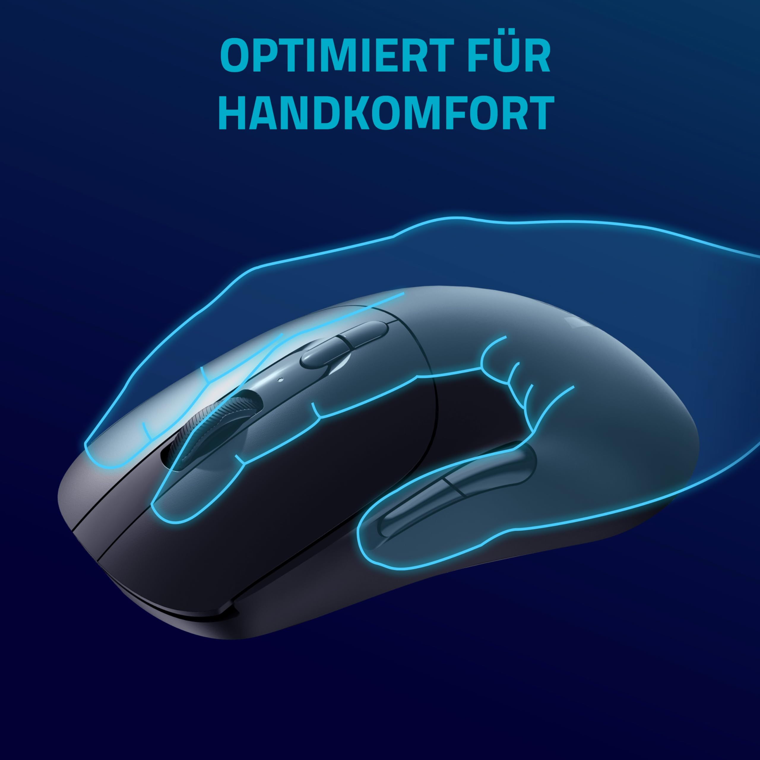 Rapoo V200PRO Souris de Jeu sans Fil Haute Performance 2,4 GHz avec capteur Optique 26000 DPI Accélération 50 G, 650 IPS, jusqu'à 160 h d'autonomie, PC/Mac - Noir