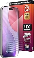 Vista 18 de ZAGG XTR2 Protector de pantalla para iPhone 14 Pro - Vidrio, compatible con Dynamic Island, con nueva tecnología antirreflejo, instalación