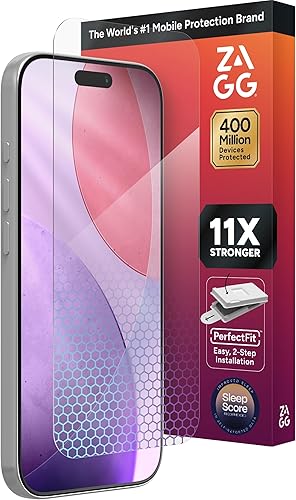 Miniatura 18 de ZAGG XTR2 Protector de pantalla para iPhone 14 Pro - Vidrio, compatible con Dynamic Island, con nueva tecnología antirreflejo, instalación