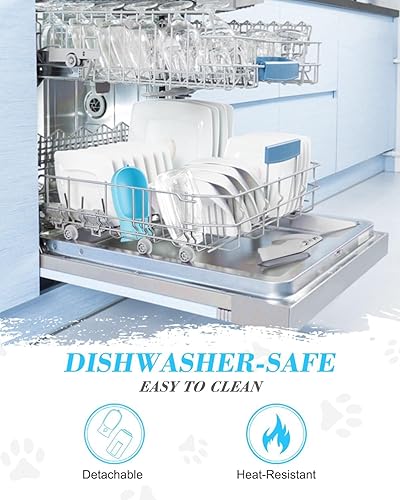 Miniatura 6 de Botella de agua portátil para perros (10.1 fl oz, blanco) conveniente botella de agua para perros de viaje y dispensador para mascotas en