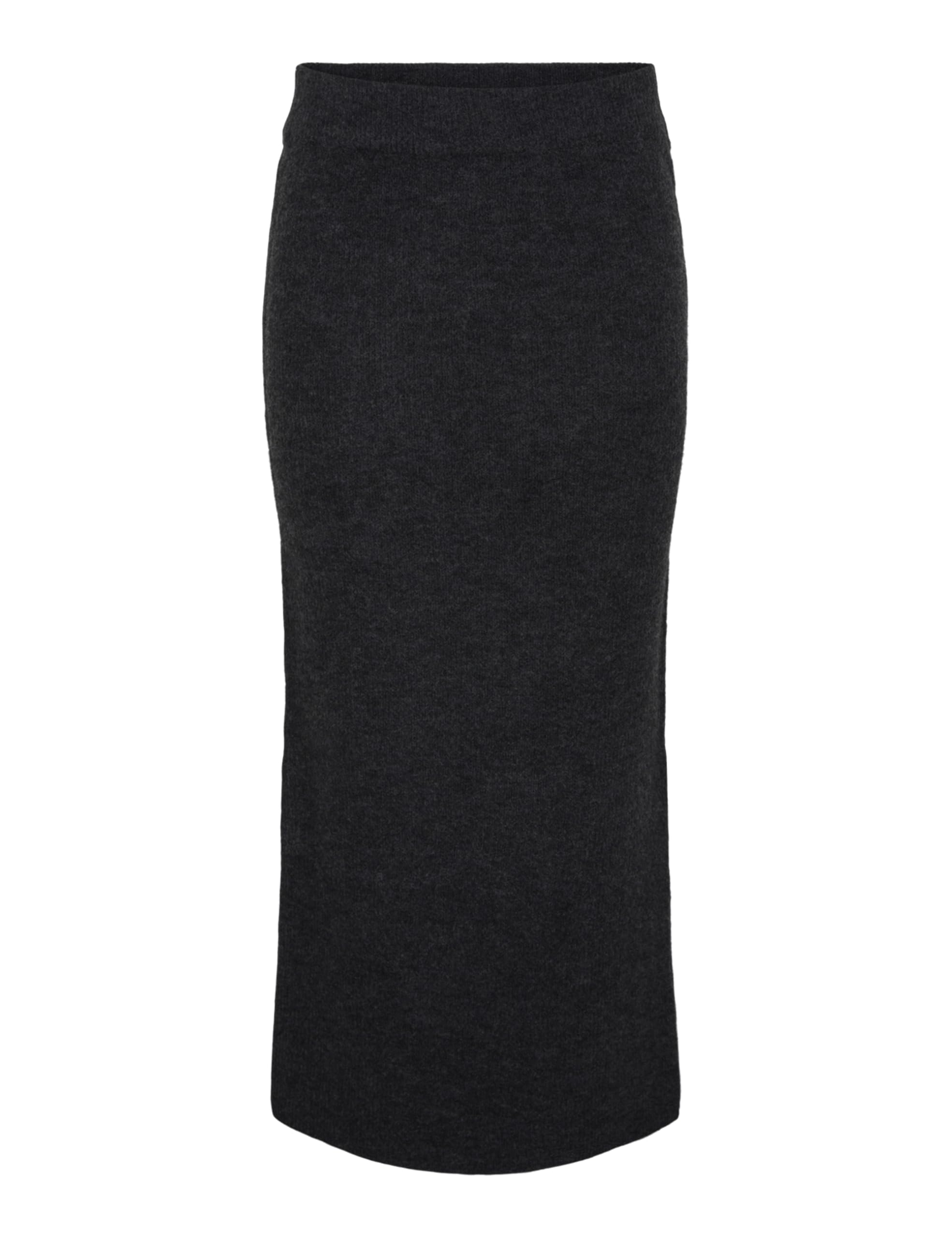 PIECES Pcniko Hw Knit Ankle Skirt BC, Dark Grey Blend, XS