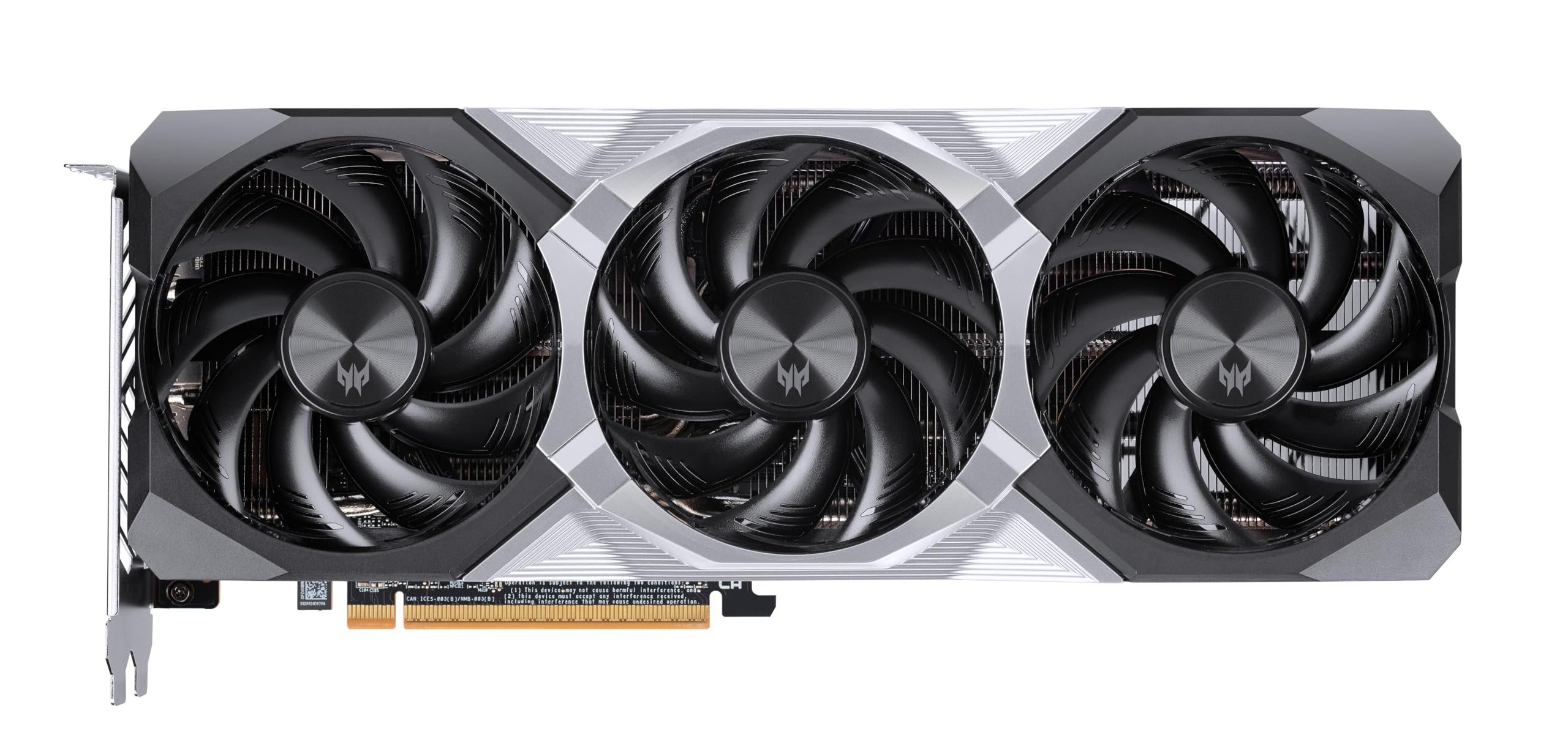 Acer Predator BiFrost Radeon RX 9070 OC - AMD Grafikkarte (16 GDDR6, 256 Bit, PCIe 5.0 x16, 1x HDMI 2.1a 3X DP 2.1) 3X FrostBlade 4.0, 2x8 pin, Slot Space: 2.6