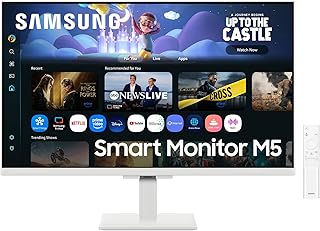 Samsung LS27FM501EUXEN- M5 27″ IPS Smart Monitor (1920 x 1080, 16:9, 60Hz, 5ms, Eye Saver Mode, Gaming Hub, Knox Securit…