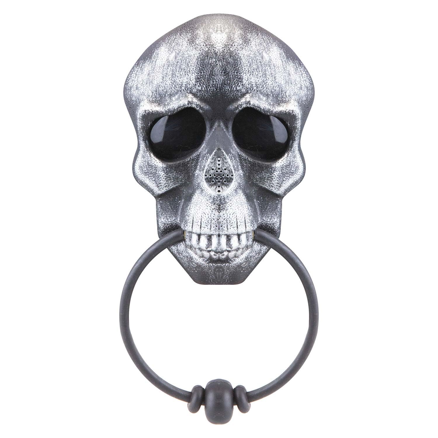 Vfm E-Store Silver - Halloween Door Knocker Spooky Decoration Halloween Party, Trick Or Treat Spooky Halloween Parties, Creepy, Fright, Costume, Fancy Dess Accessories And Props