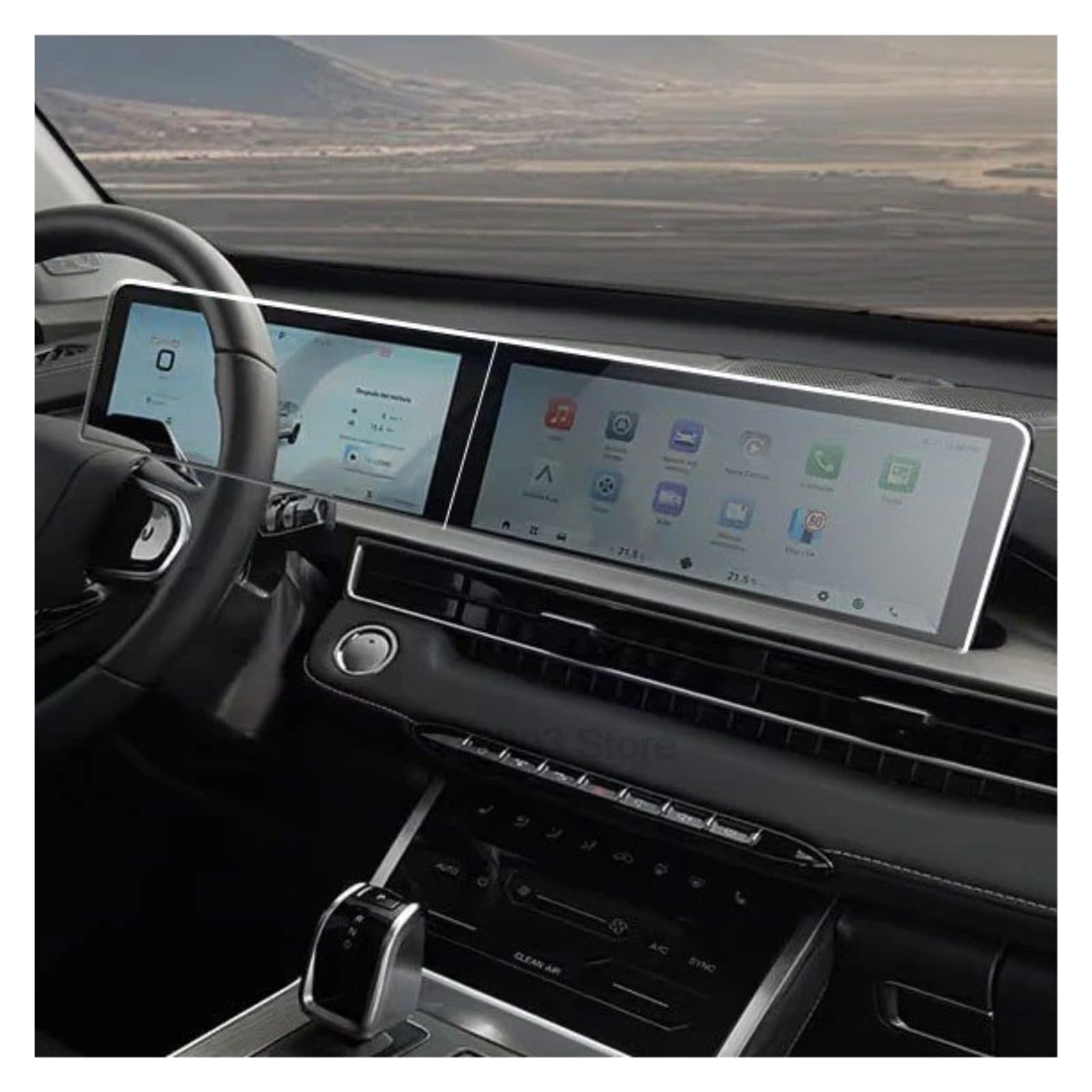 Protector de Pantalla para EBRO S400, Protector de Vidrio Templado de 12.3 Pulgadas, versión actualizada, Sistema de navegación, infoentretenimiento y GPS.