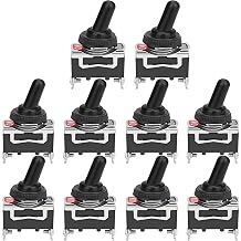10PCS 2Pin ON-Off Heavy Duty Metal Toggle Switches 15A 250V | 10PCS 2Pin ON-OFF heavy duty metal toggle switches, 15A 250V rated, reliable for auto, circuit repair and electronic DIY use.