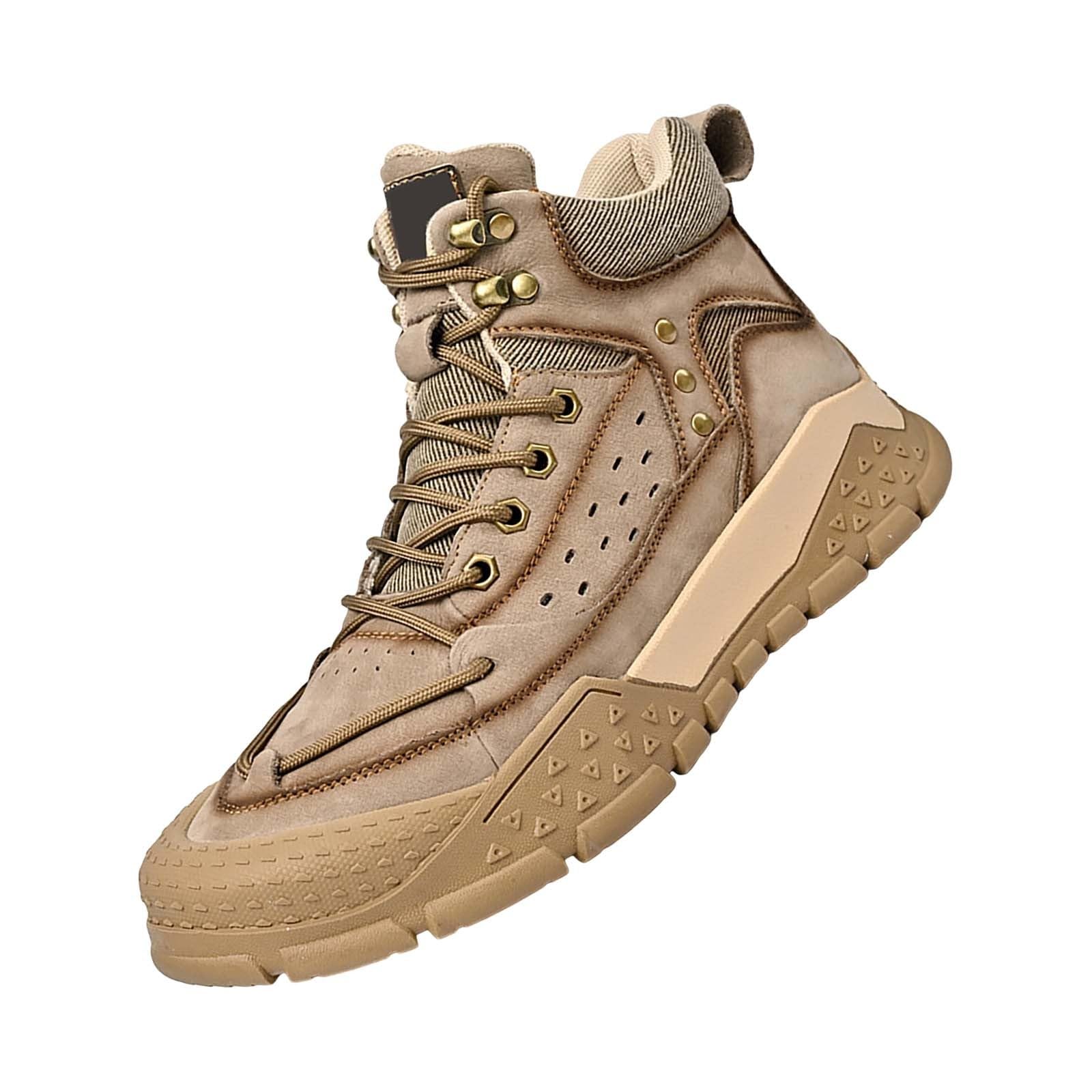 Chaussure Montante Homme Bottes de Neige pour Hommes Bottes de Neige Montantes pour Hommes Baskets Respirantes Chaussures Chaudes Rembourrées pour l'hiver Chaussure Chaude Femme Hiver