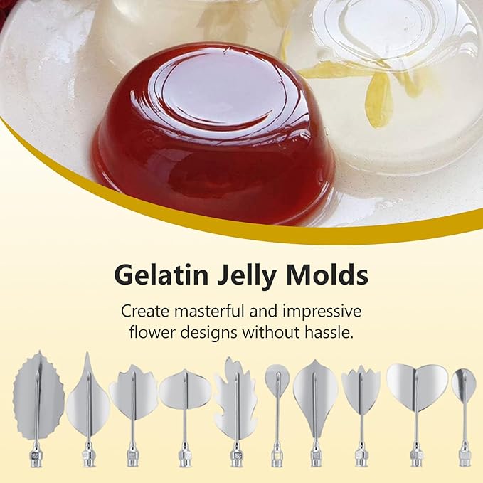 Set de Moldes para Gelatina 3D de Acero Inoxidable y Plástico miniatura 5