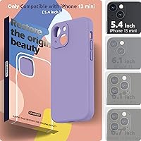 Vista 10 de SURPHY Compatible con iPhone 13 Mini Funda con Protector de Pantalla, (Protección de Cámara y Forro de Microfibra Suave) Funda de Teléfono