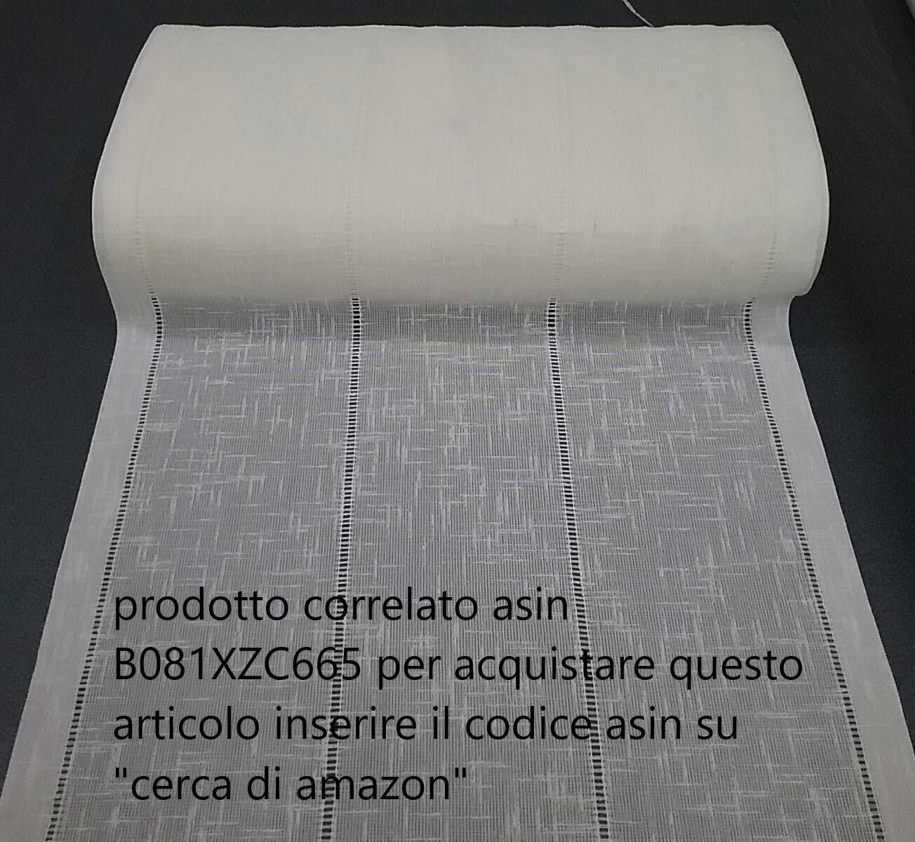 Profilo velcrato a strappo in Alluminio - Binario per Tende a Pannello a Finestra-Larghezza da cm 40 a 100 (cm 60)