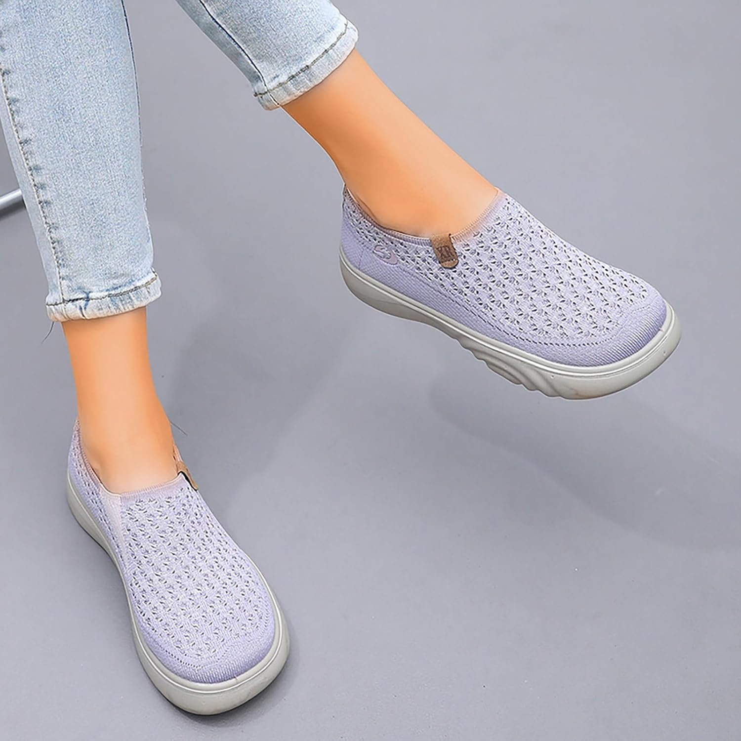 IWIHMIV Womens Running Shoes Soft Soled Walking Tennis Sneakers Lightweight Breathable Casual Workout Sports Shoes