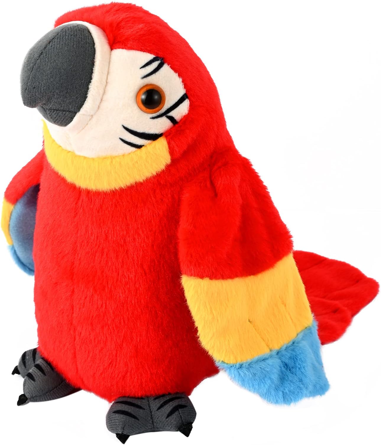 Kongger Talking Parrot No Matter What You Say Will Repeat What You Say Funny Learning Good Helper Bring You Happiness (Red)